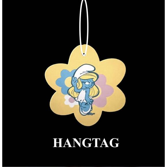 Smurf and Smurette Unique Vintage Floral and Character Skirt Print Size: M 6-8 - Picture 6 of 6